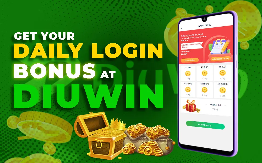 diuwin daily login bonus